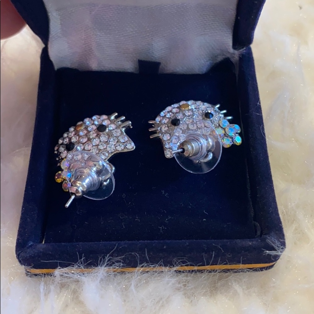 Hello Kitty Rhinestone Custom Earrings. - image 4